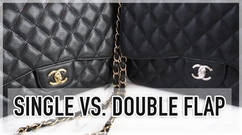 chanel double vs single flap|vintage chanel single flap.